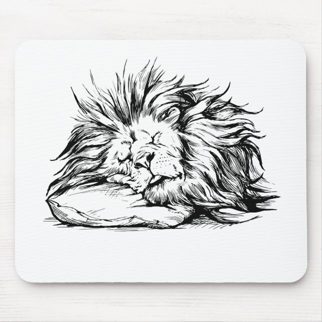 Lion-sleeping Mouse Pad (Front)