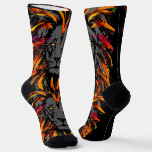 Lion Socks Orange Dark Lion Socks