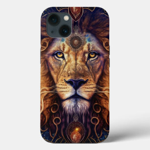 Lion Spirit Mandala Visionary Art iPhone 13 Case