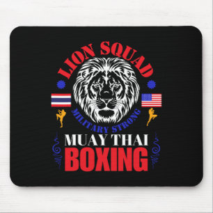 Lion Squad Thailand Kickboxing Muay Thai Mma Train Mouse Pad