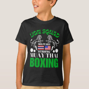 Lion Squad Thailand Kickboxing Muay Thai Mma Train T-Shirt