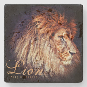 Lion [Stone Coaster] Stone Coaster