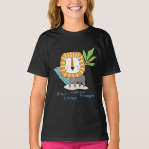 Lion - Strong Animal - Educate kids T-Shirt