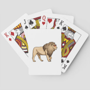 Lion Sunglasses Playing Cards
