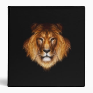Lion sur le classeur noir