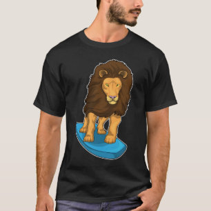 Lion Surfer Surfboard T-Shirt