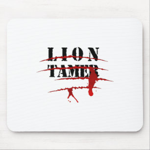 Lion Tamer Bloody Animal Attack Halloween Costume Mouse Pad