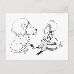 Lion & Tamer Faceoff Postcard