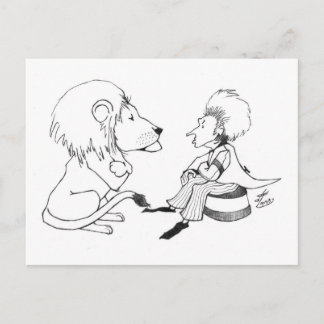Lion & Tamer Faceoff Postcard