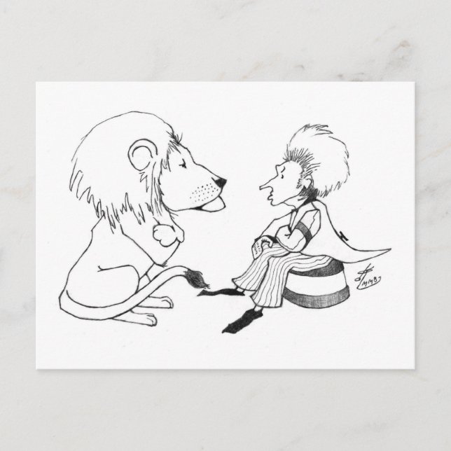 Lion & Tamer Faceoff Postcard (Front)