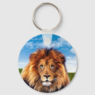 Lion The King of Forest Keychain
