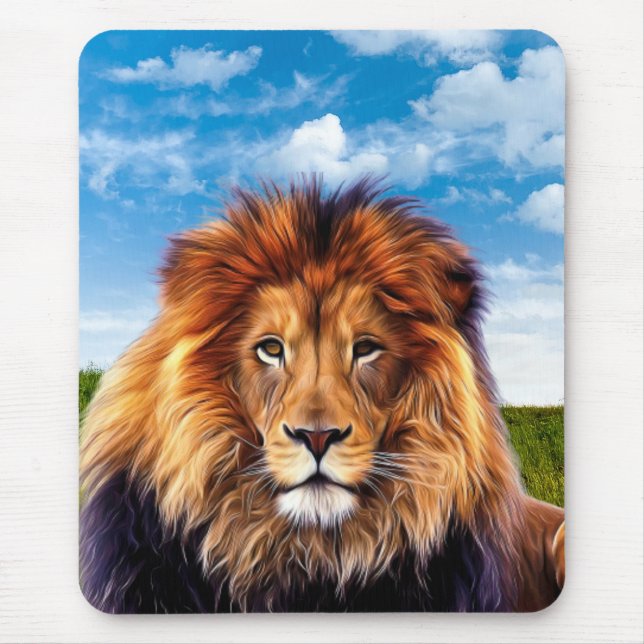 Lion The King of Forest Mouse Pad (Front)