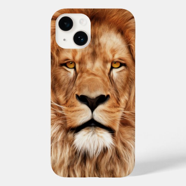 Lion The King Photo Painting Case-Mate iPhone Case (Back)