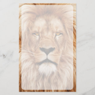 Lion The King Photo Painting Stationery