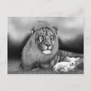 Lion & the Lamb Postcard