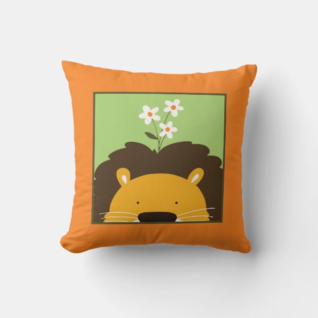 Lion Throw Pillow (Front)