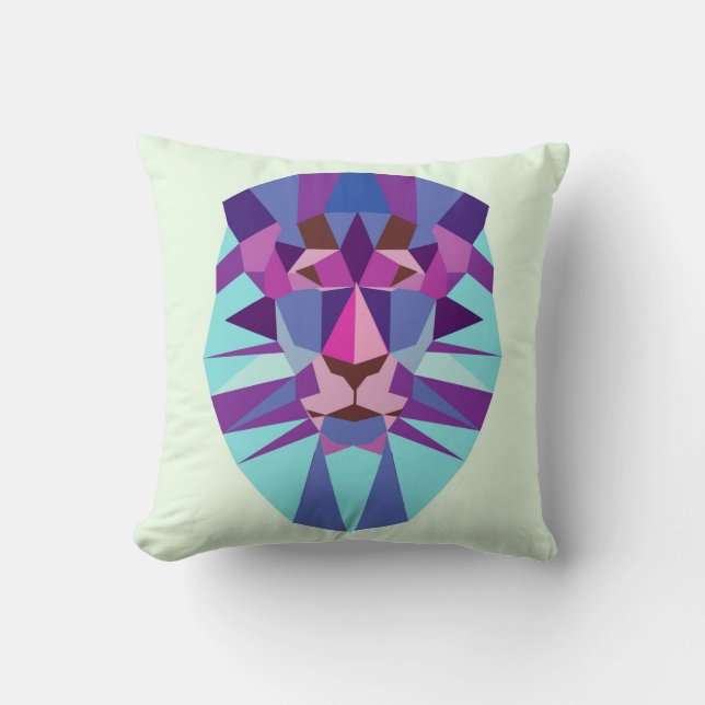 Lion Throw Pillow (Front)