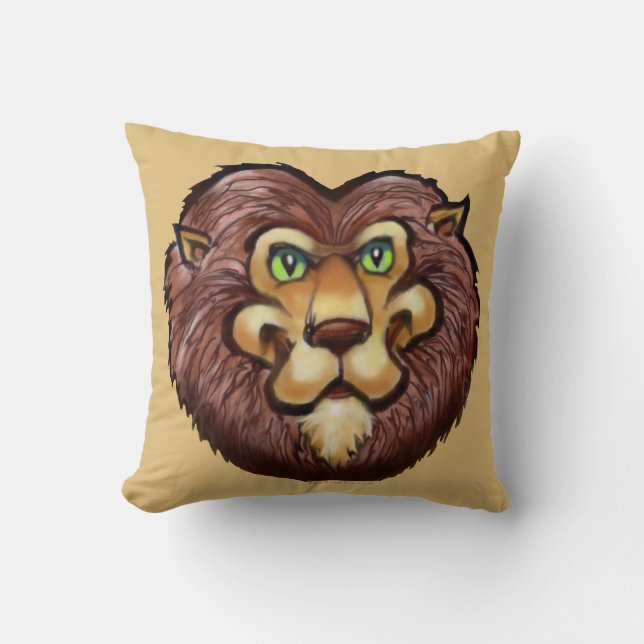 Lion Throw Pillow (Front)