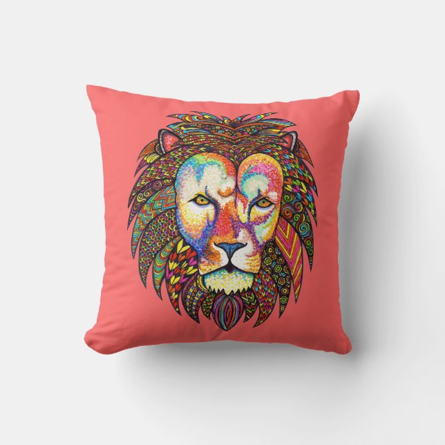 Lion Throw Pillow (Front)