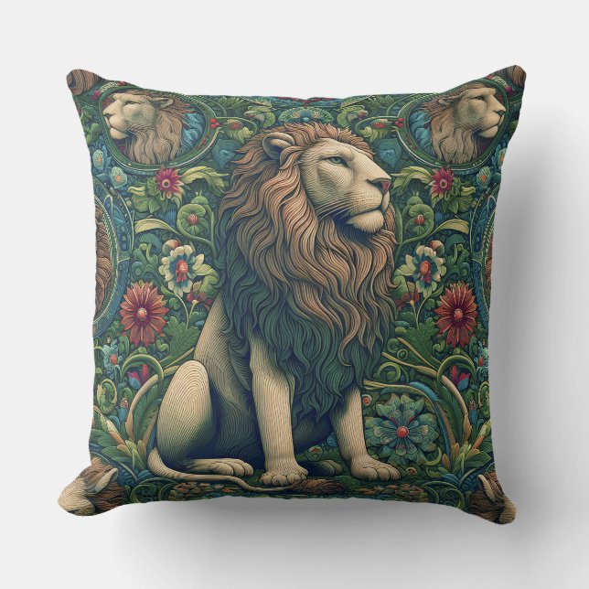 Lion Throw Pillow (Front)