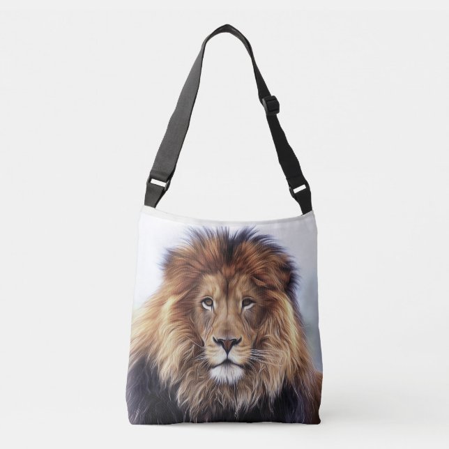 LION TOUT SUR LE SAC FOURRE-TOUT D'IMPRESSION (Devant)