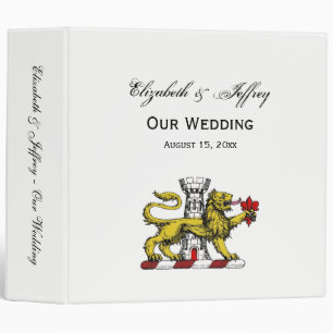 Lion Tower Fleur de Lis Crest Emblem C Binder