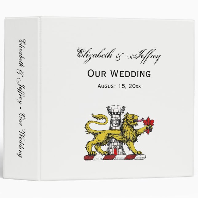 Lion Tower Fleur de Lis Crest Emblem C Binder (Front/Spine)