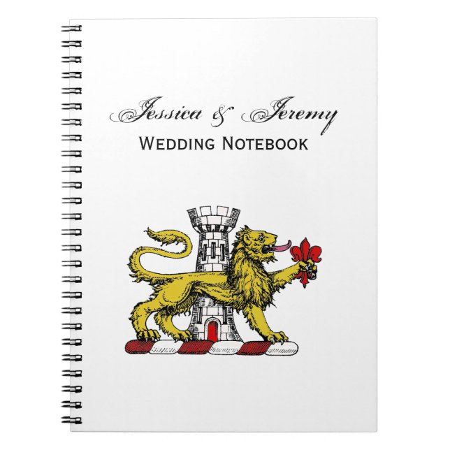 Lion Tower Fleur de Lis Crest Emblem C Notebook (Front)