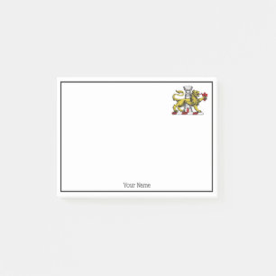 Lion Tower Fleur de Lis Crest Emblem C Post-it Notes