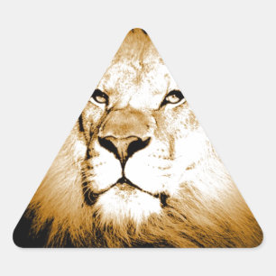 Lion Triangle Sticker