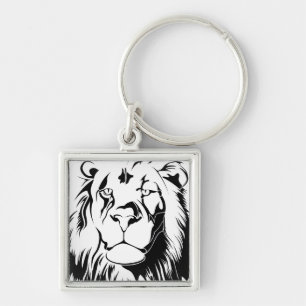 Lion Tribal 002 Keychain