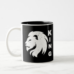 Lion Two-Tone Coffee Mug