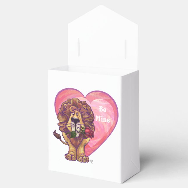 Lion Valentine's Day Favor Box (Opened)