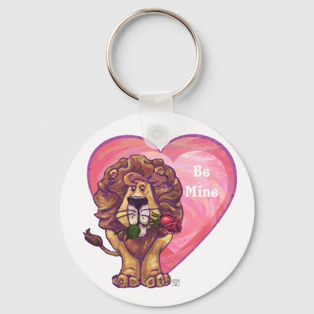 Lion Valentine's Day Keychain (Front)