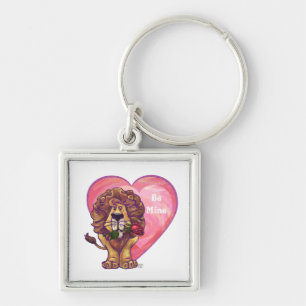 Lion Valentine's Day Keychain