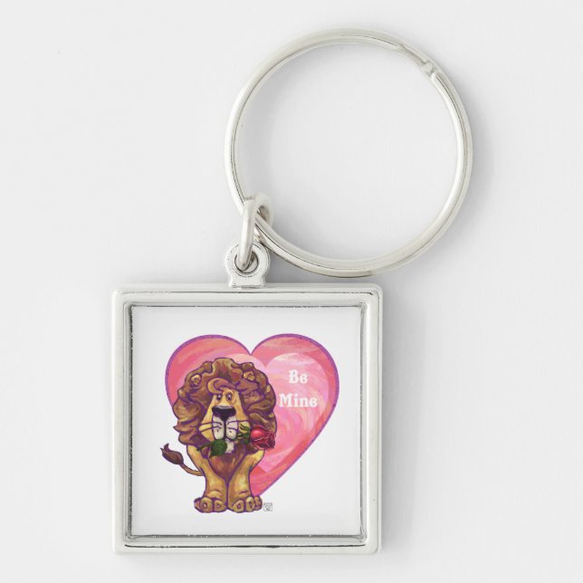 Lion Valentine's Day Keychain (Front)