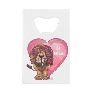 Lion Valentine's Day Wallet Bottle Opener