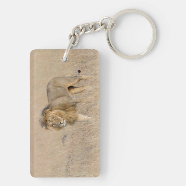 Lion walking keychain (Back)