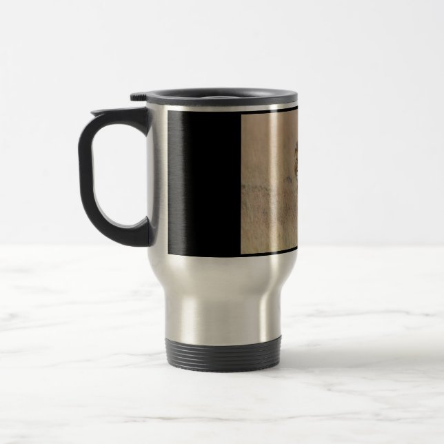 Lion walking travel mug (Left)