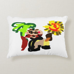 Lion warm blossom  accent pillow