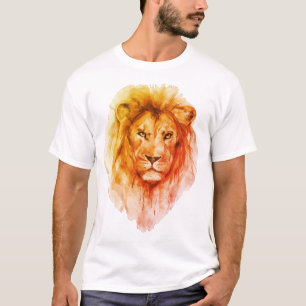 Lion Water Colour Art T-Shirt