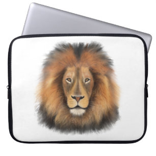 lion watercolor Leo king safari animal jungle cat  Laptop Sleeve