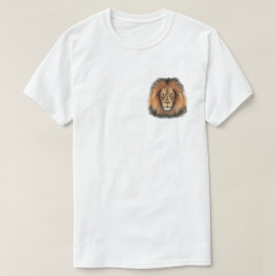 lion watercolor Leo king safari animal jungle cat  T-Shirt