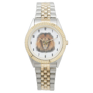 lion watercolor Leo king safari animal jungle cat Watch