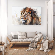Lion Watercolor