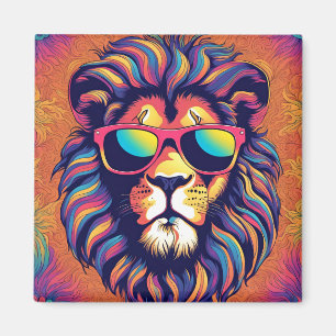 Lion Wearing Sunglasses Magnet