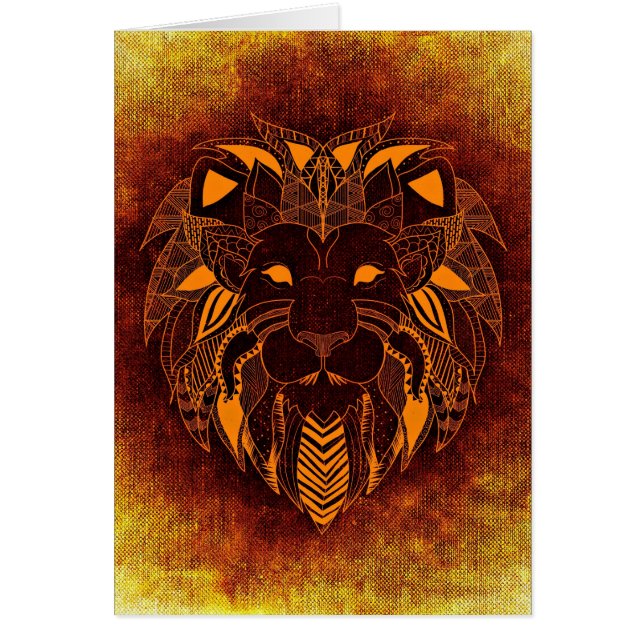 Lion wild animal abstract (Front)