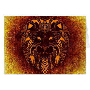 Lion wild animal abstract