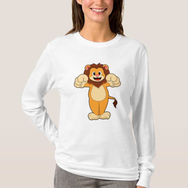 Lion with big Claws T-Shirt (Front)