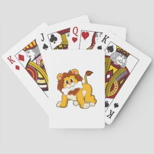 Lion with Bone Playing Cards